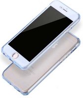iPhone 7 Full protection siliconen blauw transparant voor 100% bescherming