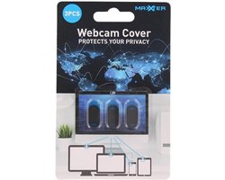 Maxxter Camera Cover - Geschikt Voor Ingebouwde Camerasysteem in Laptops, Mobiele telefoons Zoals Android en Apple Iphone Tablets en Ipads - 3 Stuks