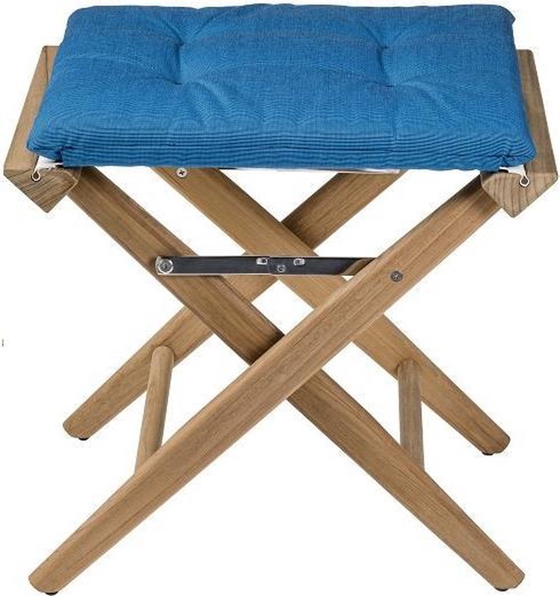 Regisseurskruk DeLuxe met Forza Blauw Kussenset (Geolied)