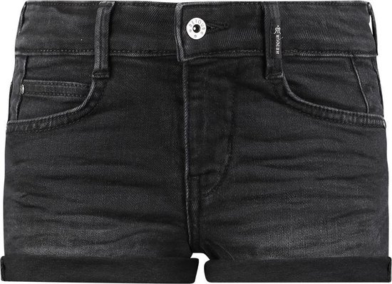 Retour Jeans Meisjes Jeans short - black denim - Maat 116 | bol.com