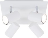 Briloner Leuchten RUN Plafondlamp - 4 -lichts - Spots Draai en kantelbaar - GU10 - Wit