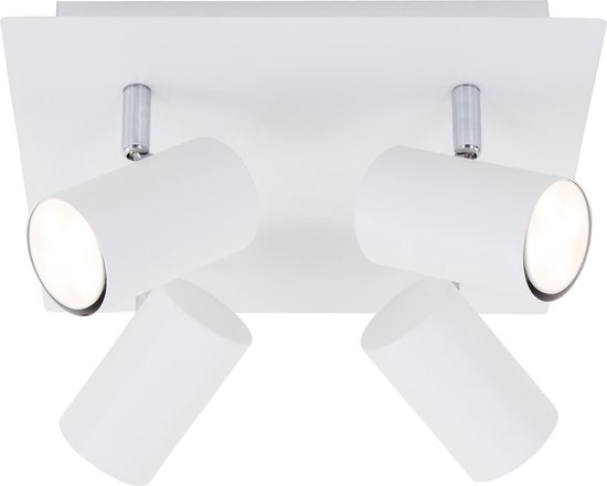 Briloner Leuchten RUN Plafondlamp - 4 -lichts - Spots Draai en kantelbaar - GU10 - Wit
