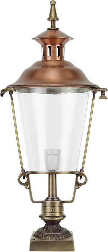 Tuinlamp Buitenlamp staand op voet Dongeradeel Koper brons - 70 cm | bol.com