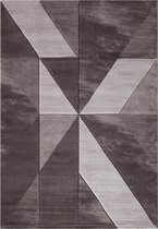 Relax Abstract Vloerkleed Beige Laagpolig- 80x150 CM.