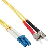 LC - ST Duplex Optical Fiber Patch kabel - Single Mode OS2 - geel / LSZH - 2 meter