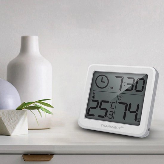 Digitale Thermometer - Hygrometer - Elektronische temperatuur meter - Luchtvochtigheidsmeter - Weerstation - Vochtigheidsmeter - Voor binnen