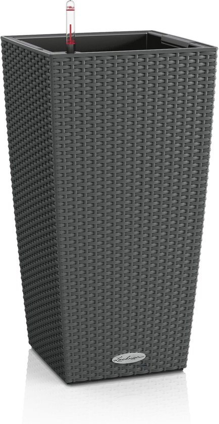 Elho Vivo Matt Finish Lang Zwart kunststof plantenbak 90cm
