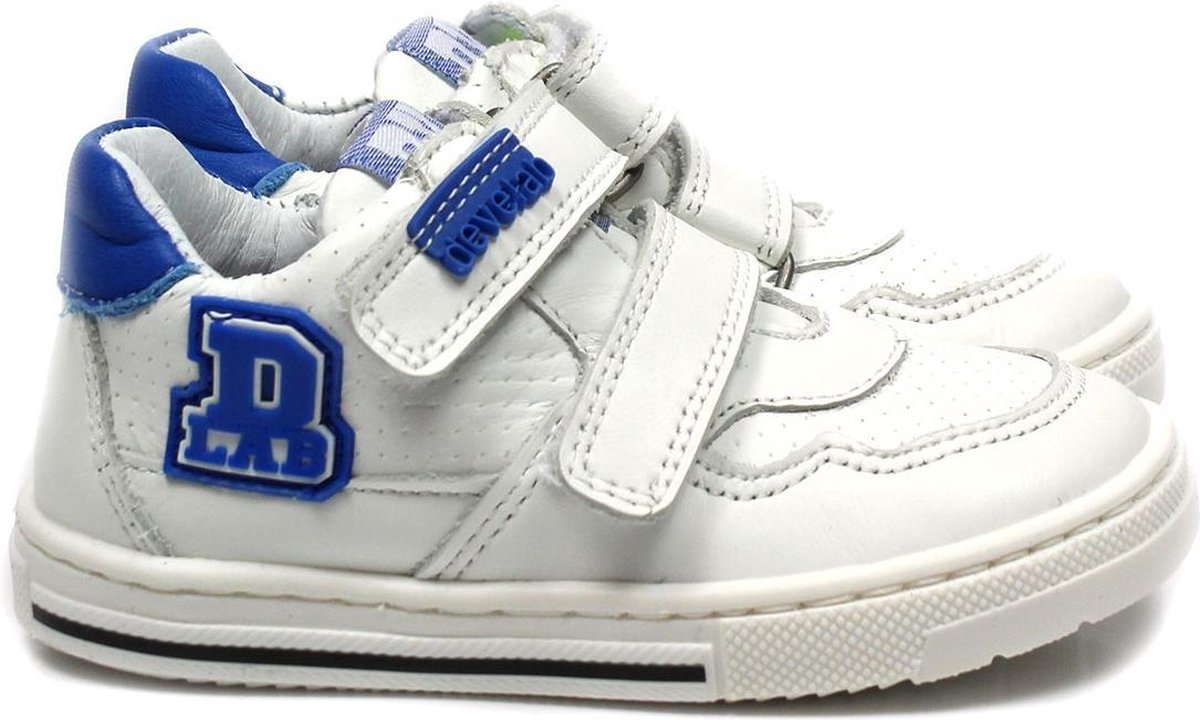Develab 41313 jongens klittenband schoen wit / combi, ,20 - Schoenen.nl