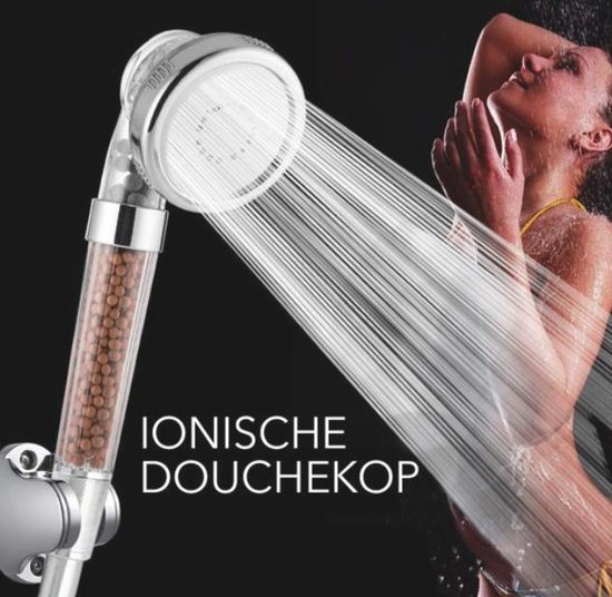 Ionische douchekop - Hoge druk, Waterbesparend & Met 3 Douchemodi - sandesen