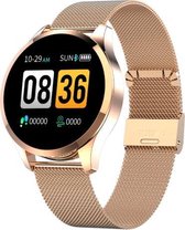 DrPhone - DQSport2 Smartwatch 1.3 Inch HD Display - Stappenteller - SportWatch - Notificaties - Actieve Hartslagmeter - Goud