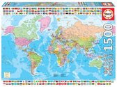 Puzzle Educa - Carte du monde politique 1500 Teile