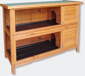 WorldPet Combi Konijnenhok 136.4 x 49.8 x 92.7 cm