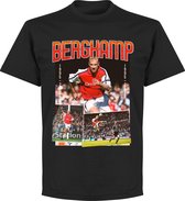 Bergkamp Arsenal Old Skool T-Shirt - Zwart - XL