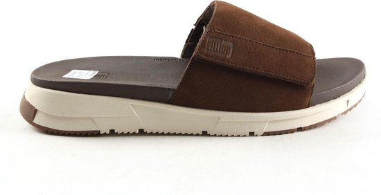 Heren Slippers \u0026 Muilen Fitflop Fitflop Sporty Slides Bn3-167-070  Donkerbruin - Maat 41 | bol.com