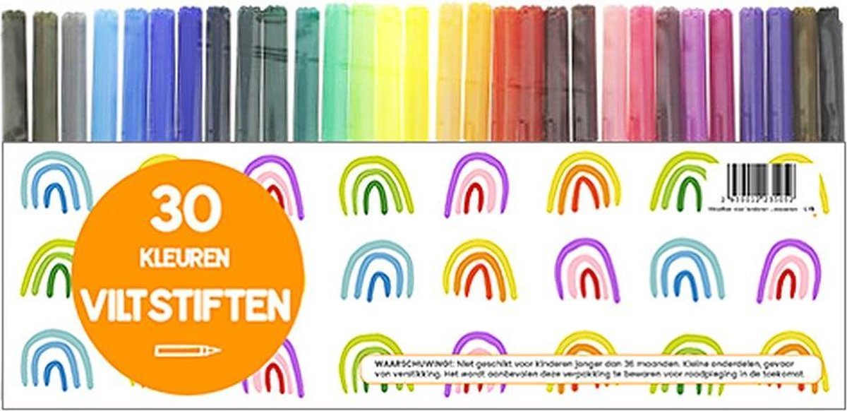 Viltstiften voor kinderen - 30 stuks - Multi Set Kleurstiften - Stiften  kinderen -... | bol.com