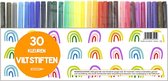 Viltstiften voor kinderen - 30 stuks - Multi Set Kleurstiften - Stiften kinderen - Stiften voor Volwassenen