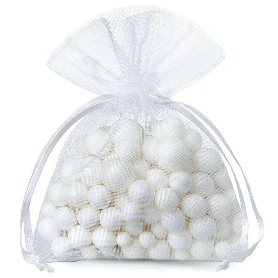Carehabi 50 stuks organzazakjes, kleurrijk, 7 x 9 cm, cadeauzakjes