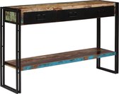 Wandtafel 120x30x76 cm massief gerecycled hout