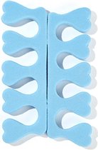 DW4Trading® Foam vinger of teenspreiders licht blauw 2 stuks