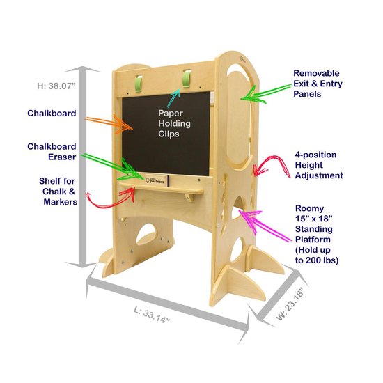 Bol Com Little Partners Leertoren Limited Edition Natural