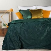 Beddensprei_sprei_kleur_Donker groen_170X210cm_100% POLYESTER_