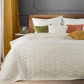 Beddensprei_sprei_kleur_creme_170X210cm_100% POLYESTER_