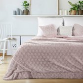 Beddensprei_sprei_kleur_Roze_200X220cm_100% POLYESTER_