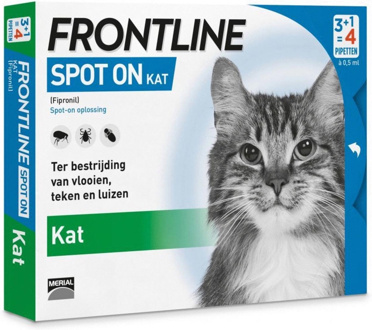 Bol Com Frontline Spot On Kat Tegen Vlooien En Teken 4 Pipetten