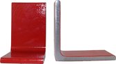 Zware metalen boekensteunen kleur rood