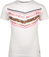 Moodstreet Meisjes t-shirts & polos Moodstreet MT t-shirt chestprint wit 86/92