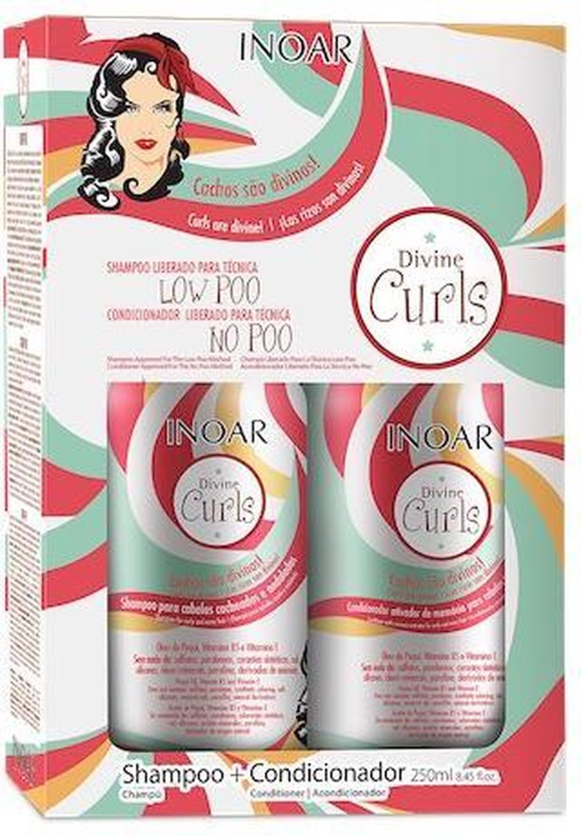 Inoar Divine Curls Shampoo & Conditioner 2x250ml