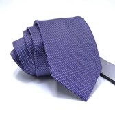 Zijden stropdassen - stropdas heren - ThannaPhum Paars gestippelde zijden stropdas
