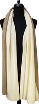 cashmere sjaal dames - cashmere sjaal - kasjmier sjaal - luxe sjaal / camel beige / diagonaal geweeft