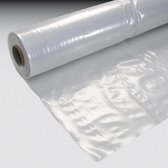 Bouw / afdekfolie helder transparant 50 x 6 m. 60 micron
