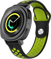 Samsung Gear Sport bandje zwart - groen Watchbands-shop.nl