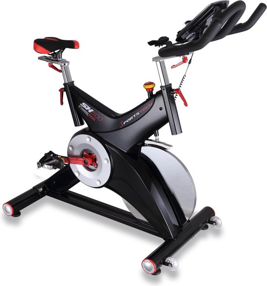 Sportstech Premium ergometer hometrainer SX500 - vliegwiel 25 kg - compatibel hartslagmeter/borstband - duurtraining - Indoor Cycling Bike SX500