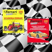 PANINI - FERRARI BOEKEN- ALBUM FERRARI  F1+ ALBUM STRAATAUTO'S+FERRARI GELUIDSBOEK