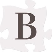 Puzzelstuk 15cm Letter B