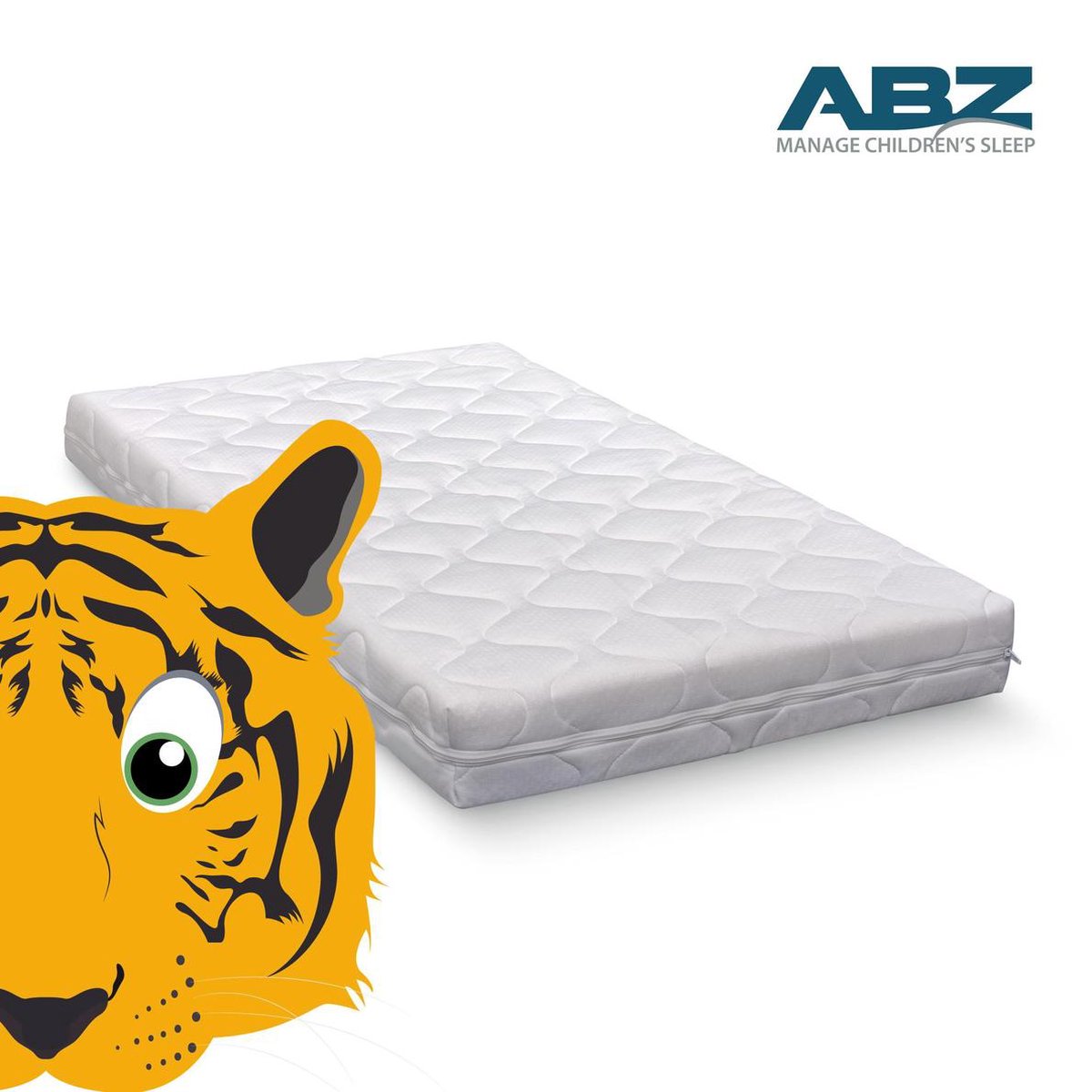 ABZ kindermatras Tijger 90x200 HR40 koudschuim