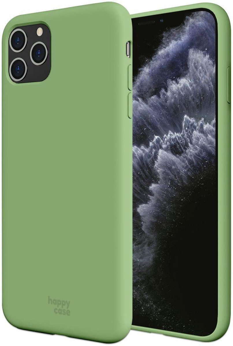 HappyCase Apple iPhone 11 Pro Siliconen Back Cover Hoesje Mint Groen