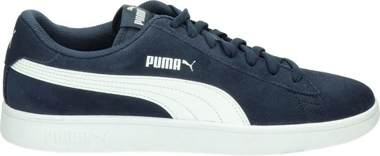 PUMA Smash v2 Sneakers Unisex - Peacoat-PUMA White - Maat 45 | bol.com