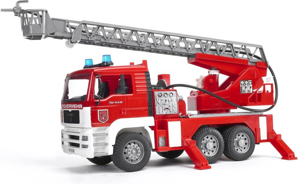 Bruder MAN Brandweerwagen met Draailadder - Speelgoedvoertuig — afbeelding 16