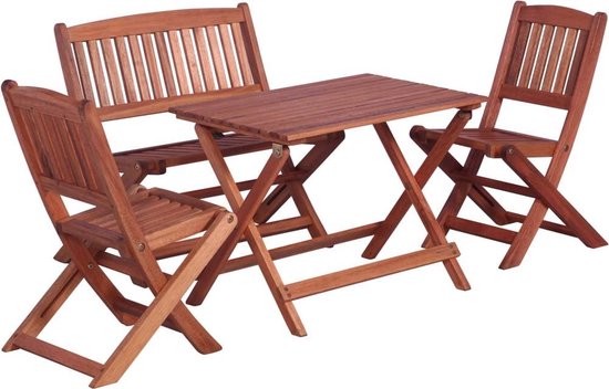 vidaXL Ensemble de jardin 4 pièces pour enfants vidaXL eucalyptus massif