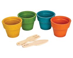 Plan Toys Flower Pot Set 4-delig