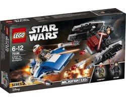 LEGO Star Wars A-wing vs. TIE Silencer Microfighters - 75196