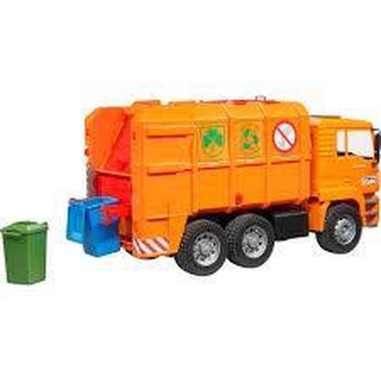 bruder garbage truck side loader