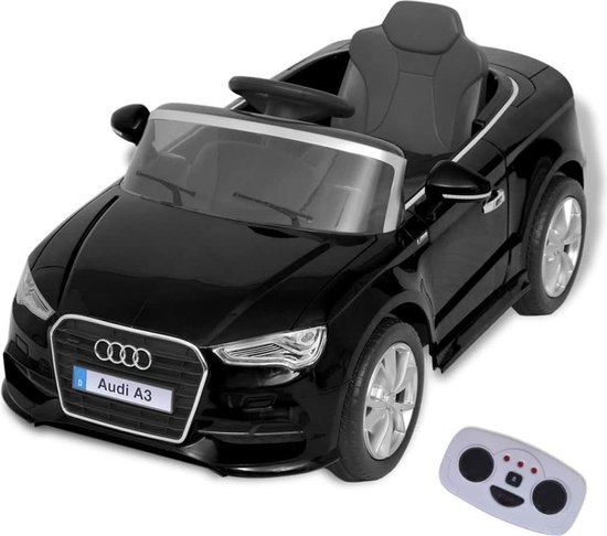 vidaXL Elektrische speelgoedauto met afstandsbediening Audi A3 zwart |  bol.com
