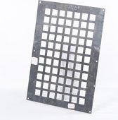 Gavo Ventilatieplaat enkel rij aluminium 25 x 35cm (Prijs per stuk)