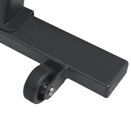 VDXL Hometrainer met hartslagsensoren zwart en rood