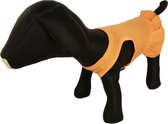 Leuk jurkje oranje voor de hond - S ( rug lengte 23 cm, borst omvang 32 cm, nek omvang 24 cm )